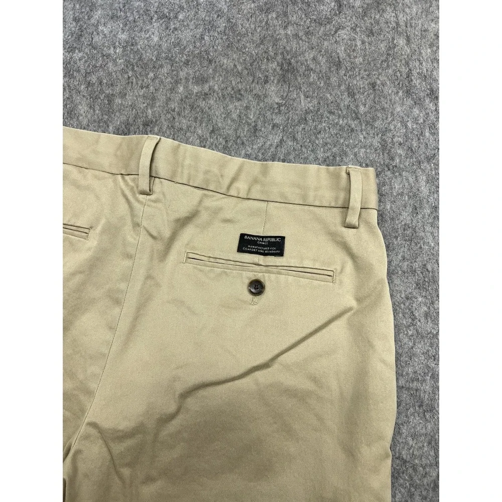 Banana Republic Pants Mens 33x32 Beige Rapid Movement Chino Fulton Skinny 33x30*